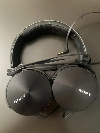 Sony MDR-XB950 Wired Over-Ear Headphones Black & Red Extra BASS, View more