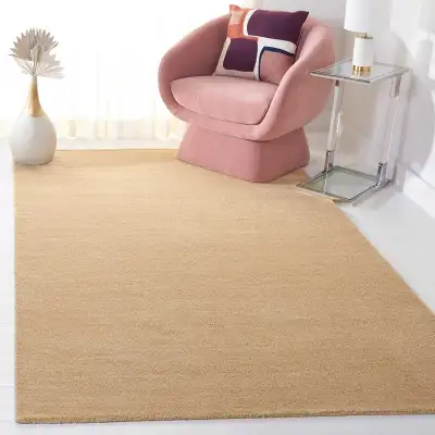  SAFAVIEH Himalaya Collection Area Rug – 5' x 8' Beige Wool Rug, View more