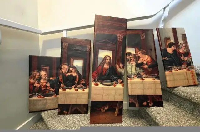 Last Supper 5 panel painting in Home Décor & Accents in Saskatoon - Image 5