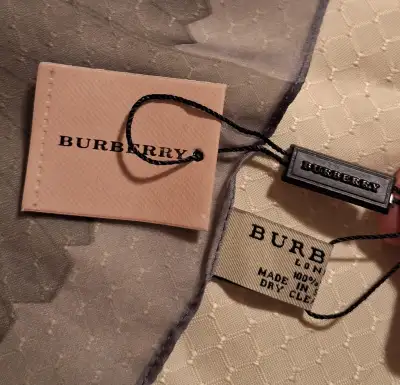 Grey Silk Scarf (34.5 x 70"). Brand new., View more