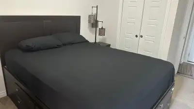 The Space: Looking for a clean, modern, and convenient short-term stay in Kitchener-Waterloo? Rent o...