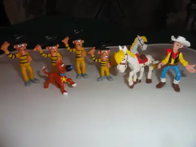 LUCKY LUKE  Figurines set  Vintage  RARE, View more