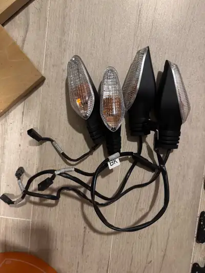 Set of 4 ( front left right and rear left right) OEM original equipment Ducati signal lights . Came...