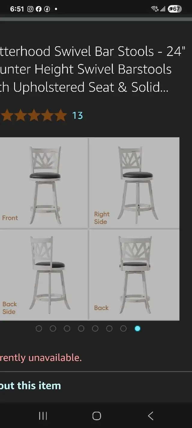 kitchen Swivel Bar Stools, 24" brand new in Chairs & Recliners in Mississauga / Peel Region - Image 10