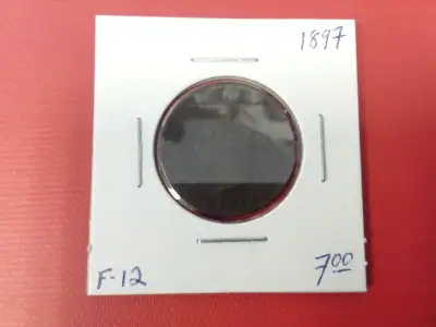 1897 F-12 One Cent Canadian Coin, View more