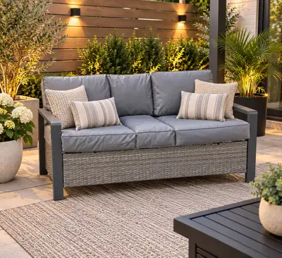 Outdoor Wicker Sofa, View more