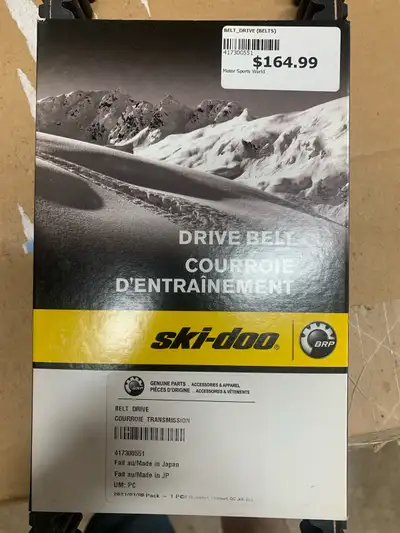 Selling a new Ski-Doo drive belt, part number 417300551