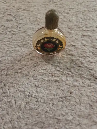 Vintage 1940s Austrian Petit Point Perfume Bottle, 2" H, View more
