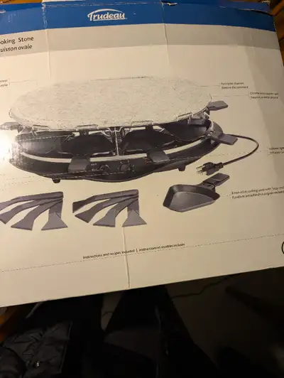 Raclette de marque Trudeau étant toujours restée dans sa boîte