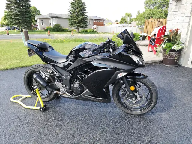 2014 Kawasaki Ninja 300 ABS – Immaculate, Low KM, Blacked out in Sport Bikes in Sudbury - Image 2
