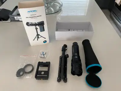 Apexel High Power 36X Telephoto Lens Kit for Smartphone- New, View more