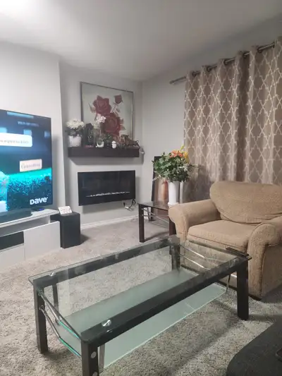 Bright furnished bedroom available in a cozy two-bedroom house. On a month to month basis starting A...