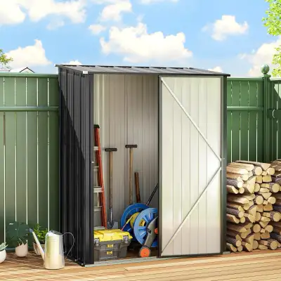 Brand new box,5*3 Outdoor Storage Shed, Steel Garden Shed, View more