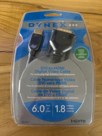 DYNEX - DVI-to-HDMI Digital Video Cable
