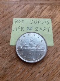 1938 Silver Dollar