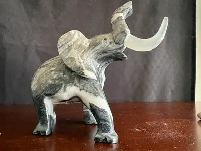 Marbled Stone Elephant, View more