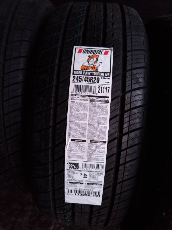 #21117 3 pneus d'été UNIROYAL TIGER PAW TOURING A/S 245/45R20 dans Autres pièces et accessoires  à Longueuil/Rive Sud - Image 2