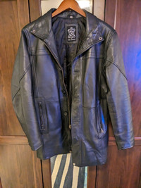 Leather Lambskin Jacket, Men's Black