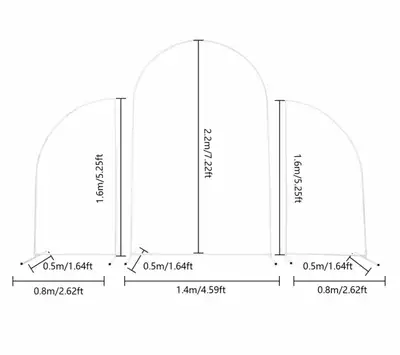 Wedding Arch Backdrop Stand Metal Frame Event Decor, View more