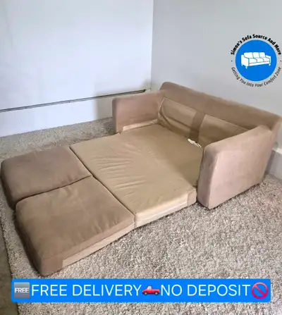 FREE DELIVERY Small & Compact 2 Seater Pullout Sofabed Loveseat , View more