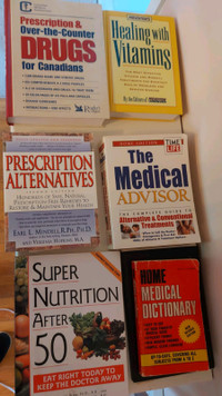 6 Books-  Health, Nutrition,  Diet, Vitamins. Medical
