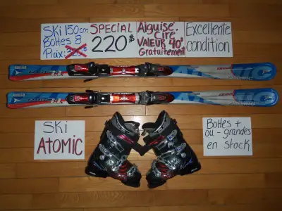 Ensembles ski alpin et twin tip 146 150 154 157 cm, View more