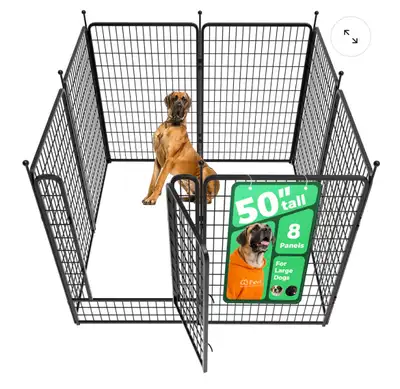 FXW Rollick Dog Playpen for Yard, RV Camping, 50 inch 8 Panels f, View more