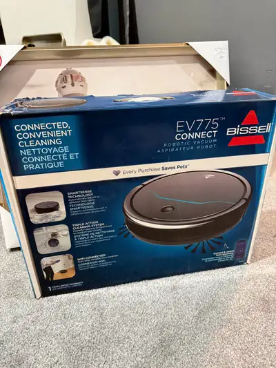 Excellent condition BISSELL EV775 robot vacuum Wifi connected Barely used Works very well Includes o...