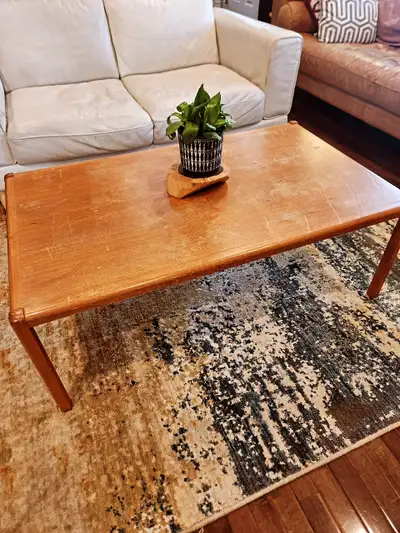RARE POST MODERN teak TrioH Denmark Coffee Table its ALL 80'S!, View more