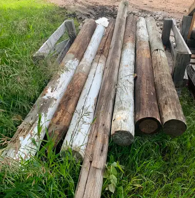 Farm Fence Posts, Blunt End, Pressure Treated 8’ - PRICE REDUCED, View more