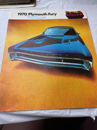 VINTAGE 1970 PLYMOUTH FURY SALES BROCHURE #M1564