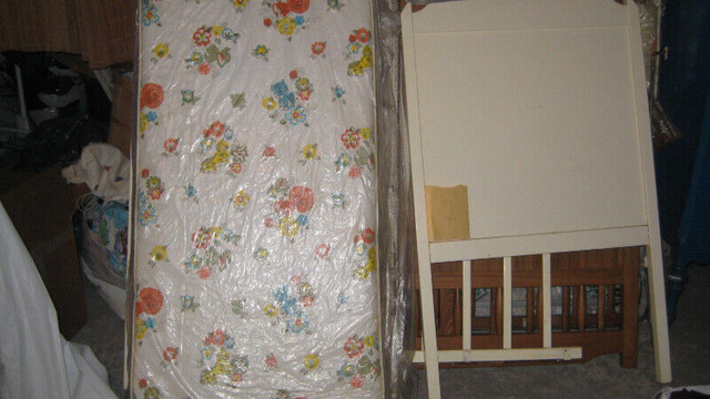 3 Vintage :: Wood  BABY CRIB WITH MATTRESS --$50 ea. in Cribs in City of Toronto - Image 4
