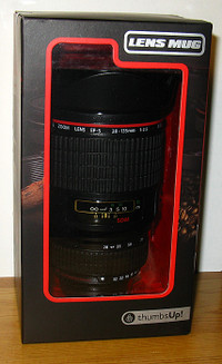 Camera Lens Coffee Mug Thumbs Up NEVER OPENED