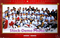 Team Canada 2002 Men's Hockey Gold Medal Win Poster