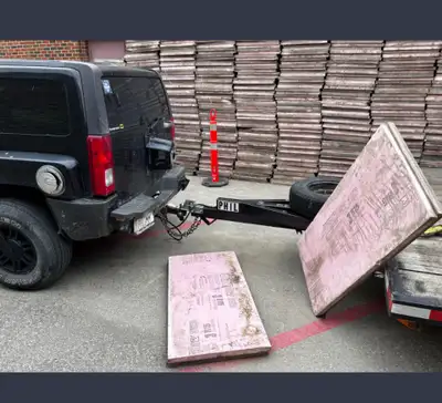 • PINK Styrofoam for Radiant Floors Concrete Foundations! Half the cost of new! •Take a trailer load...