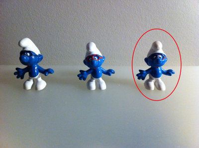 Smurfs - Vintage Classic Brainy Smurf (Thin Red Eye Glass), View more