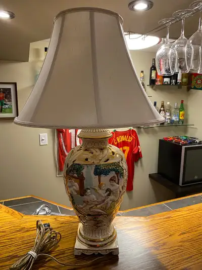 Stunning Antique Lamp Capodimonte, View more