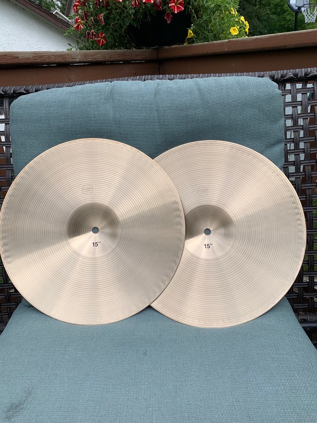 PAISTE Formula 602 15” Heavy hi hat cymbals ride crash Sabian Drums