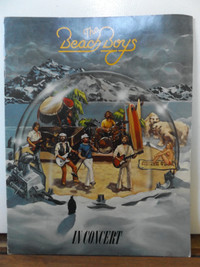 VINTAGE BEACH BOYS 1981 WORLD TOUR BOOK PROGRAM & TICKET STUB