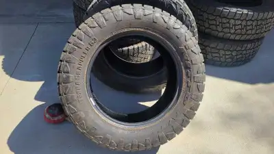 Set of New (2000km) Ditto TerraGrappler G3 tires for sale. LT285/60R20. Used a few days but just rub...