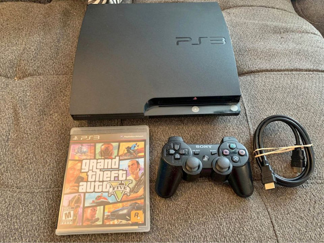 120GB Playstation 3 Slim ⎮ Grand    Theft Auto 5 Bundle in Toys & Games in City of Toronto