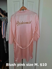 Bridesmaid robe, size M