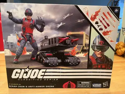 GI Joe Classified #74 Scrap-Iron & Anti-Armor Drone Brand New, Never Opened Excellent detail on this...