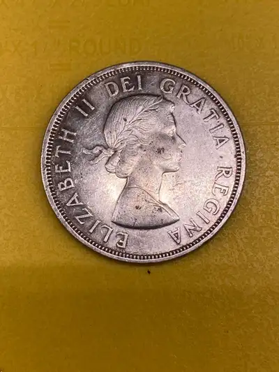 1964 canadian silver dollar - 80% silver - Nice toning, View more