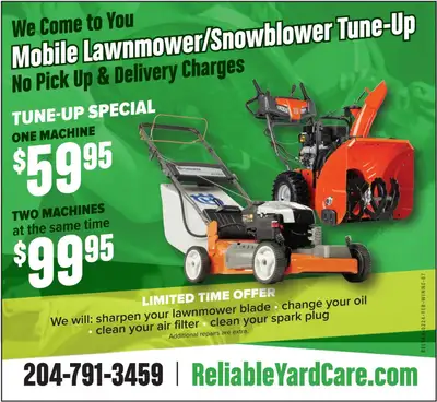 MOBILE Lawnmower Tune-Up & Reair, View more