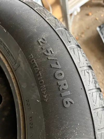 Set a four motomaster winter tires on rims. They were on my Honda CRV 2016. You can see in the pictu...