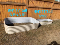 6.5’x3.5’ (11” or 17” tall) Aluzinc Raised Garden Bed (9N1)