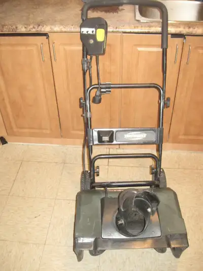 Yardworks 12A / 20-in Electric Snowthrower End of the season, and you can be ready for the next seas...