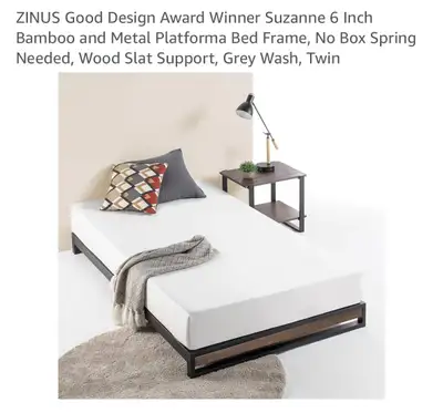 Zinus 6in Platform bed frame (Twin) x2, View more