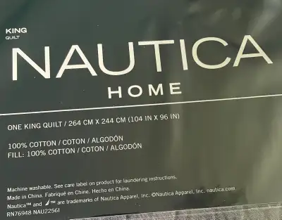 Nautical King Quilt - NEW, View more